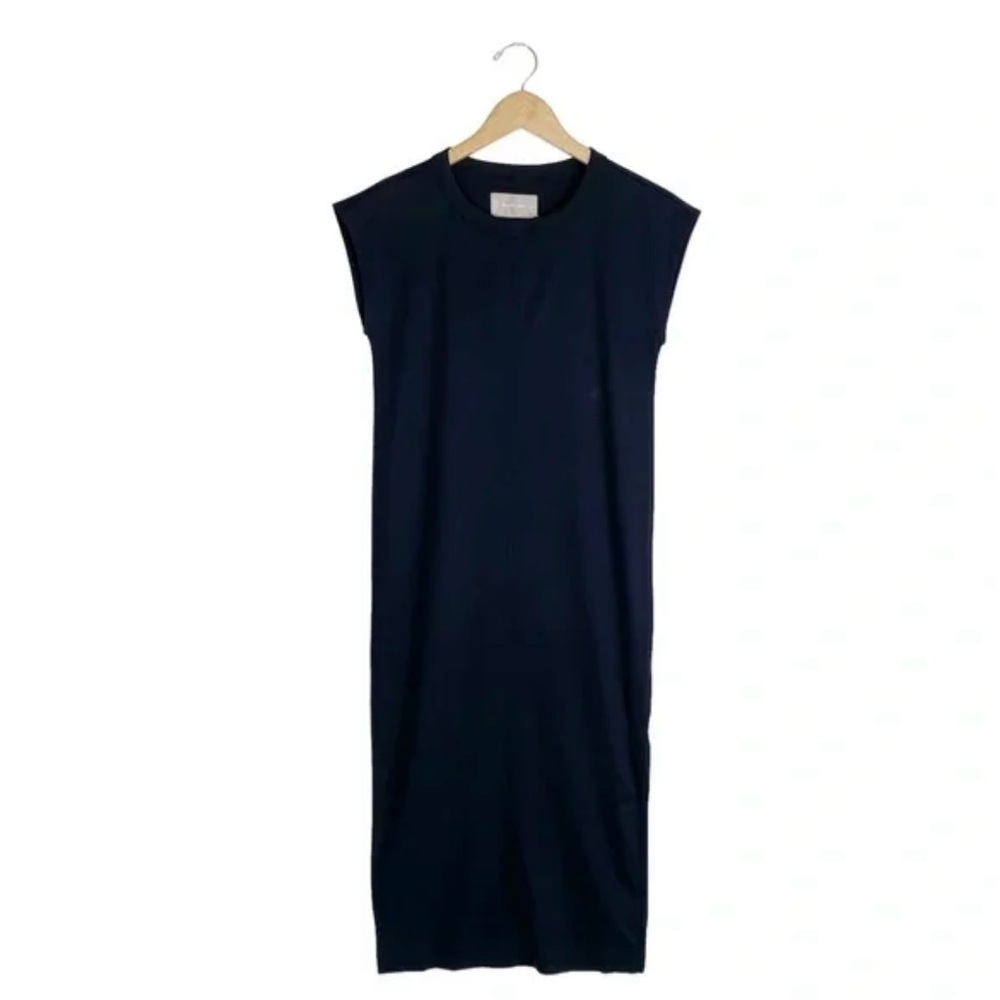 Everlane Luxe Cotton Side-Slit Tee Dress